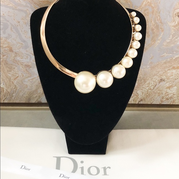Dior Pearl Choker Necklace 